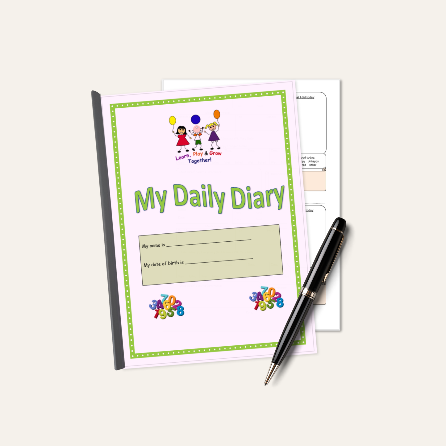 Childminding Daily Diary | EYFS Daily Record Book for Parents & Childminders