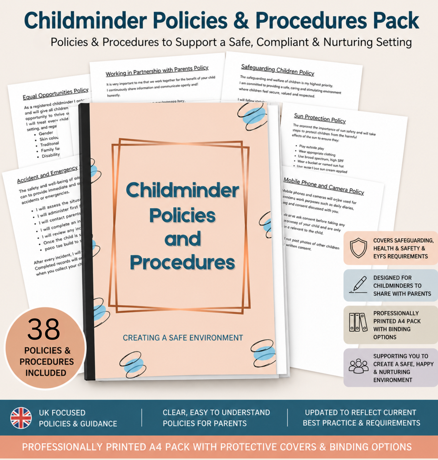 2026 Childminder Policies & Procedures Pack – 38 Policies