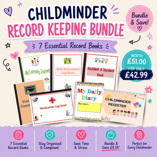 Childminder Record Keeping Bundle | 7 Essential Record Books