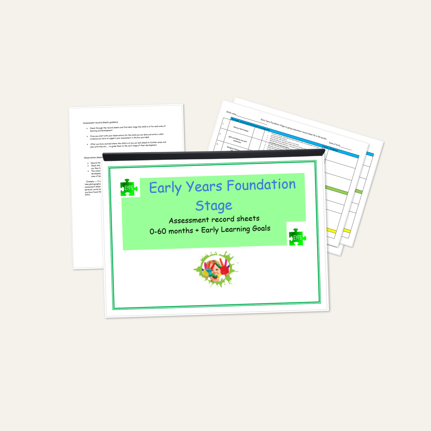 EYFS Assessment Tracker Pack | Ongoing Development Record (0–60 Months)