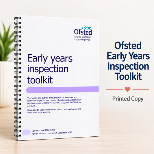 Ofsted Early Years Inspection Toolkit – September 2026 | Printed Copy