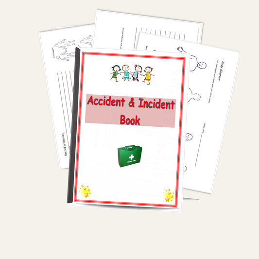 Childminder Accident & Incident Log Book | Ofsted Record Folder