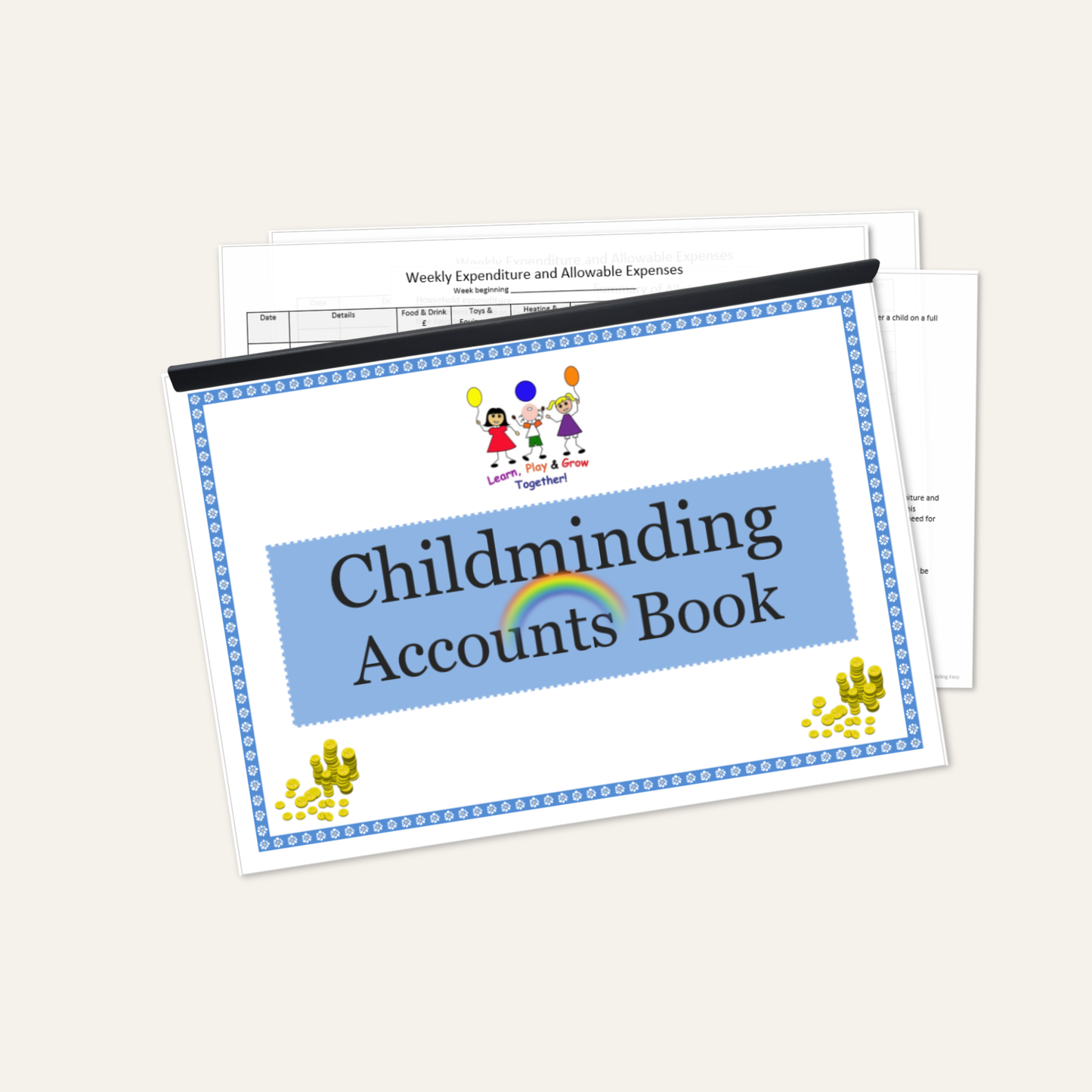 Childminder Accounts Book | Income & Expense Record Book
