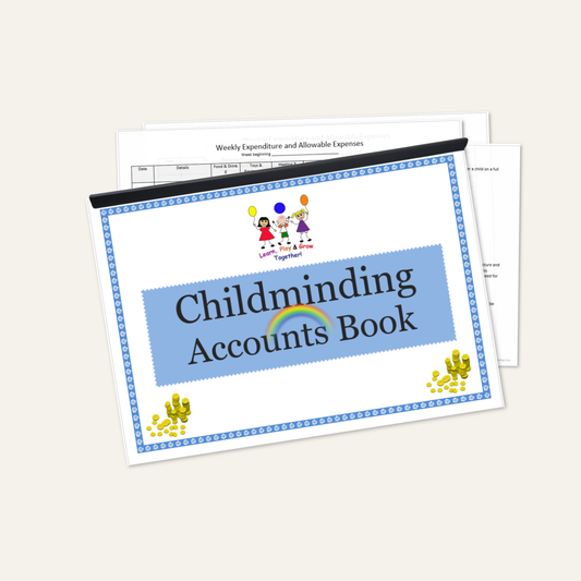 Childminder Accounts Book | Income & Expense Record Book