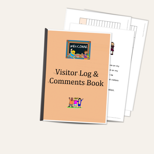 Childminder Visitor Log Book & Comments Record | Ofsted Compliance Folder