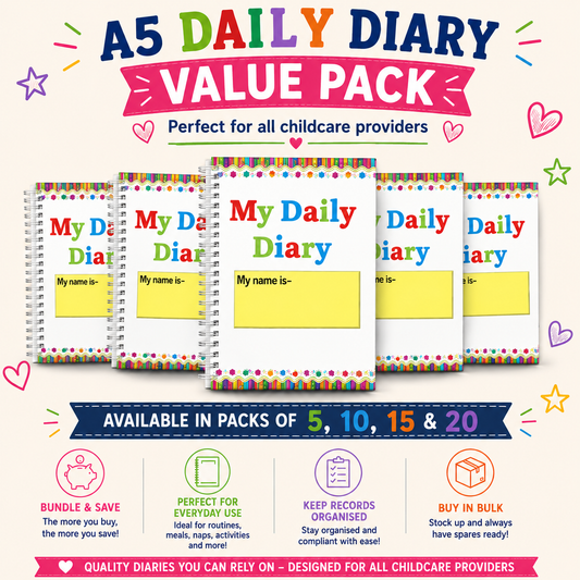 A5 Daily Diary 0-3 Years Value Pack | Bulk Buy & Save