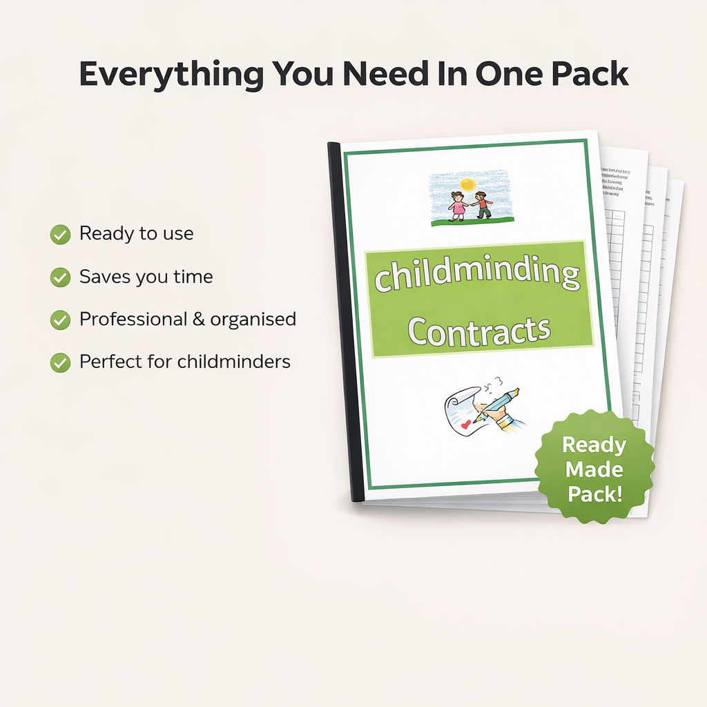Childminding Contracts Starter Pack | Printed & Ready to Use | Includes Contracts, Amendment Forms & Short Term Agreements