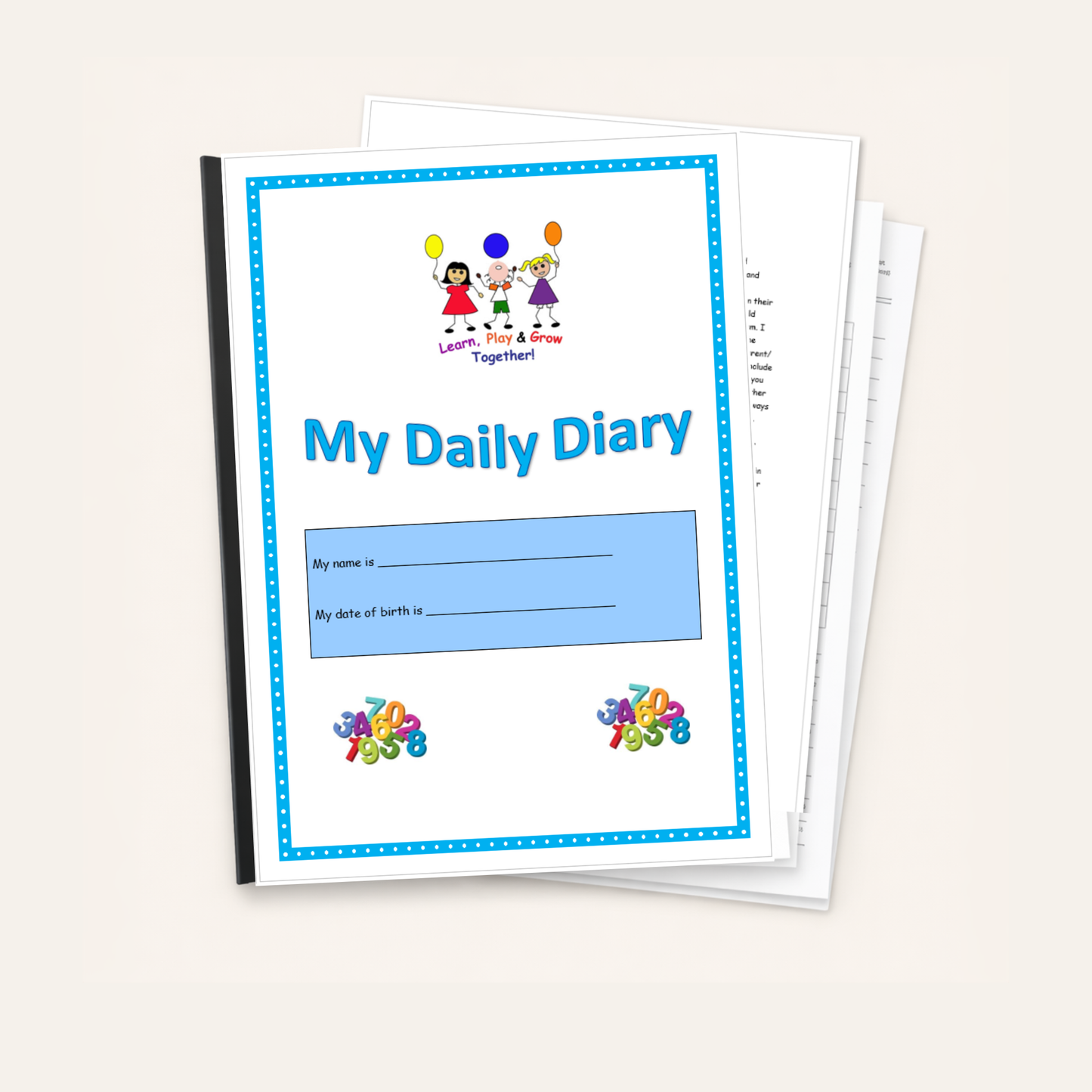 Childminding Daily Diary | EYFS Daily Record Book for Parents & Childminders
