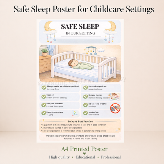 Safer Sleep Poster | Childcare & EYFS 2026 Guidance